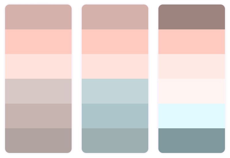 Palette colori shabby