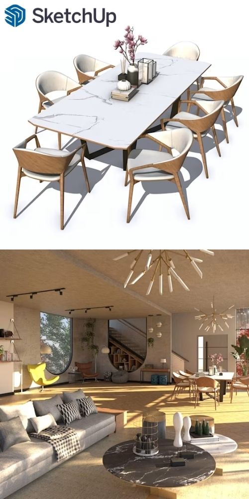 SketchUp software di interior design